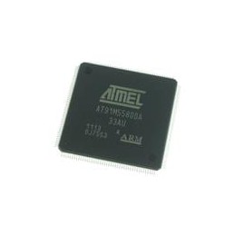 1 pcs : AT91M55800A-33AU - ARM Microcontrollers - MCU LQFP IND TEMP