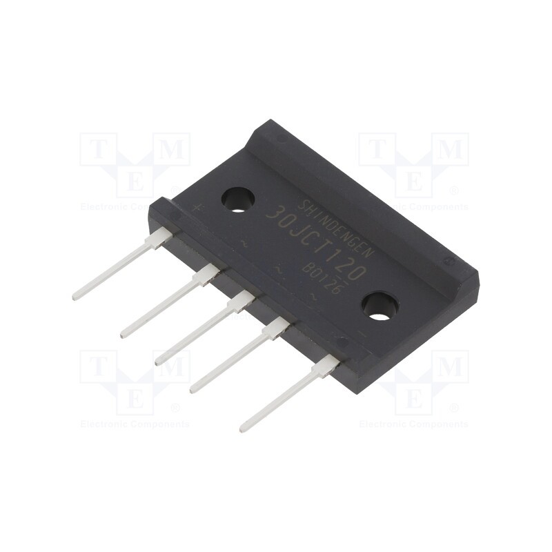 1 pcs x SHINDENGEN - D30JCT120V-7500 - Bridge rectifier: three-phase, Urmax: 1.2kV, If: 30A, Ifsm: 300A
