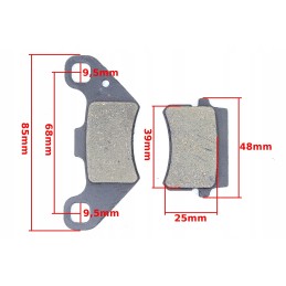 Brake pads atv 200 bashan lc set