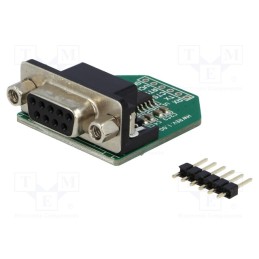 1 pcs x MIKROE - MAX3232 BOARD - Expansion board, D-Sub 9pin, Interface: RS232,UART, Comp: MAX3232