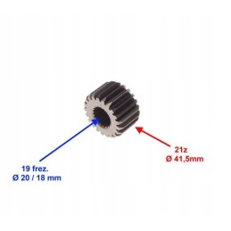ATV 250 STXE shaft wheel, 21 tooth sprocket