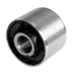 Metal and rubber bushing for quad engine suspension