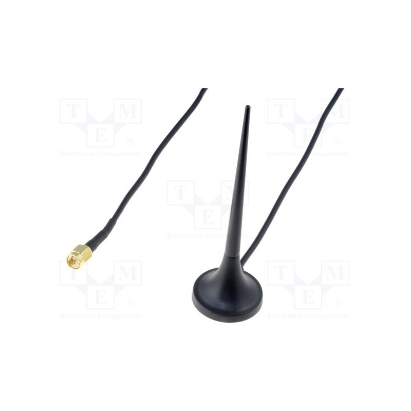 1 pcs x MIKROE - GSM ANTENNA WITH SMA STRAIGHT CONNECTOR - Antenna, SMA, 2000mm, Antenna: GSM