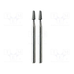 1 set x PG MINI - M.2410 - Grindingstone, Ø: 3mm, Ø: 2.35mm, ceramic grinding, Bit len: 8mm