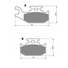 Utv quad inca truck rancor hisun brake pads