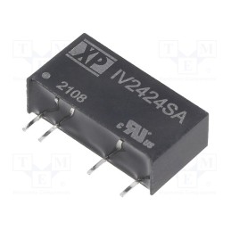 1 pcs x XP POWER - IV2424SA - Converter: DC/DC, 1W, Uin: 24V, Uout: 24VDC, Iout: 42mA, SIP, 80kHz