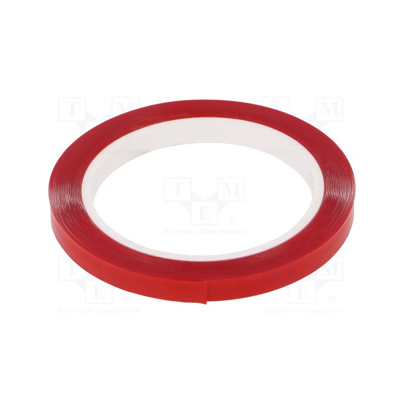1 rol x - 7005 AKRYLOWA 0.5MM 9MM-5.5M - Tape: fixing, W: 9mm, L: 5.5m, Thk: 0.5mm, double-sided, acrylic