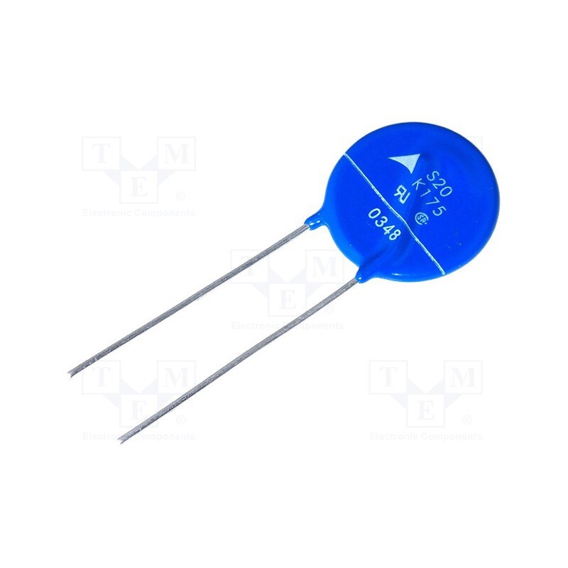 2 pcs x EPCOS - B72220S0171K101 - Varistor: metal-oxide, THT, 175VAC, 225VDC, 270V, 8000A, -40÷105°C