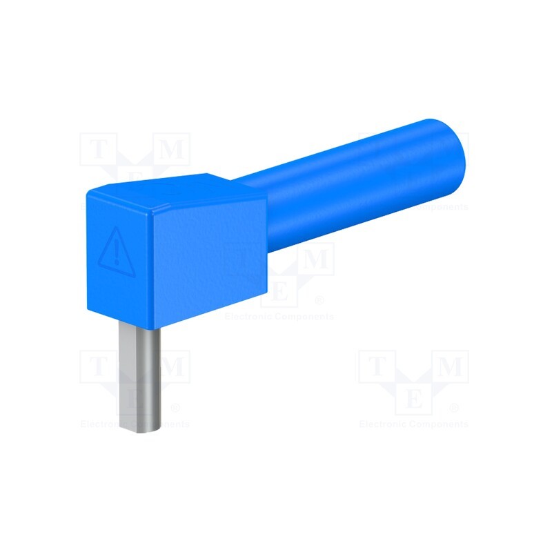 1 pcs x STu00c4UBLI - 49.7093-23 - Socket, 4mm banana, 32A, 1kV, blue, nickel plated, insulated