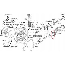 Spring drive shaft kymco mxu 300 300r