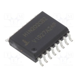 1 pcs x RENESAS - HIN202CBZ - IC: interface, transceiver, full duplex,RS232, 120kbps, SO16-W