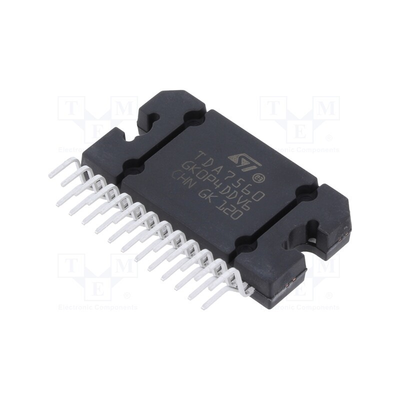 1 pcs x STMicroelectronics - E-TDA7560 - IC: audio amplifier, Pout: 80W, 8÷18VDC, Ch: 4, Amp.class: AB, 2Ω