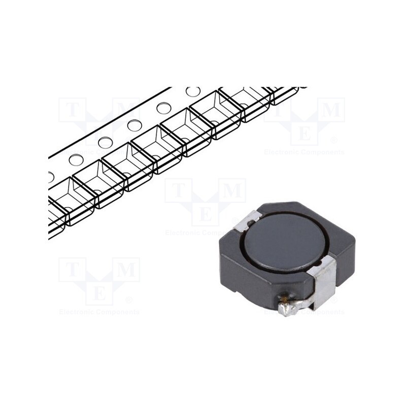 2 pcs x Viking - PSDB1005NT181 - Inductor: wire, SMD, 180uH, 840mA, 419mΩ, ±20%, 10.3x10.4x5mm