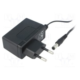 1 pcs x MEAN WELL - SGA12E12-P1J - Power supply: switched-mode, plug, 12VDC, 1A, 12W, Plug: EU, 83%
