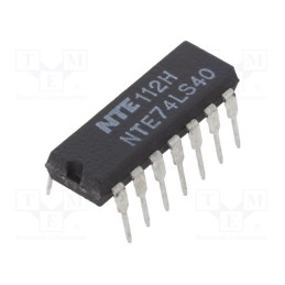 1 pcs x NTE Electronics - NTE74LS40 - IC: digital, NAND, Ch: 2, IN: 4, TTL, THT, DIP14