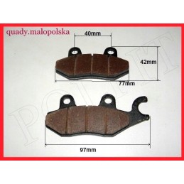 Brake pads set gy6 50 atv rear left quad