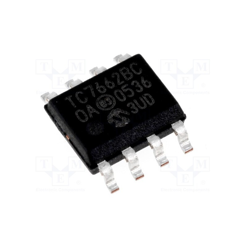 1 pcs x MICROCHIP TECHNOLOGY - TC7662BCOA - IC: PMIC, DC/DC converter, Uin: 1.5÷15VDC, Uout: -1.5÷-15VDC, 20mA