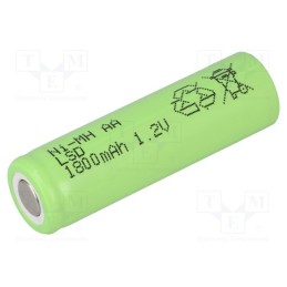 1 pcs x JJJ - AA180 - Re-battery: Ni-MH, AA, 1.2V, 1800mAh, Ø14.2x49mm
