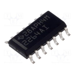 1 pcs x TEXAS INSTRUMENTS - TLC2264AID - IC: operational amplifier, 730kHz, Ch: 4, SO14, , IB: 800pA