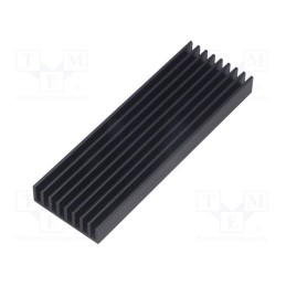 1 pcs x FISCHER ELEKTRONIK - SK 636 100 SA - Heatsink: extruded, grilled, black, L: 100mm, W: 33mm, H: 14mm