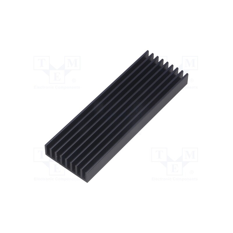 1 pcs x FISCHER ELEKTRONIK - SK 636 100 SA - Heatsink: extruded, grilled, black, L: 100mm, W: 33mm, H: 14mm