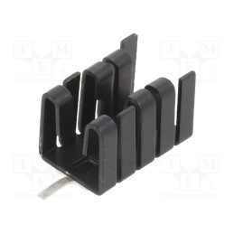 1 pcs x Advanced Thermal Solutions - ATS-PCB1066 - Heatsink: extruded, U, TO220,TO262, black, L: 19mm, W: 12.8mm