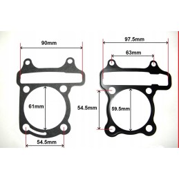 Cylinder gasket 150cc 57 40 mm 4t set