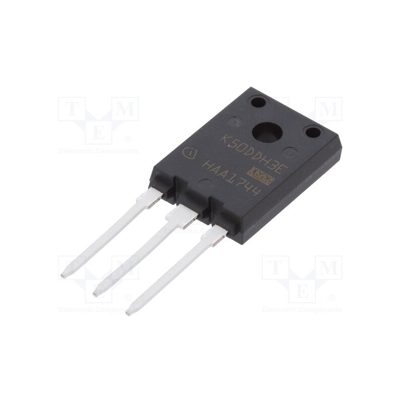 1 pcs x INFINEON TECHNOLOGIES - IKFW50N60DH3EXKSA1 - Transistor: IGBT, 600V, 37A, 95W, PG-TO247-3-AI, single transistor