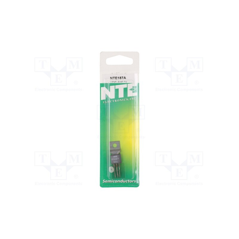1 pcs x NTE Electronics - NTE187A - Transistor: PNP, bipolar, 40V, 3A, 10W, TO202M