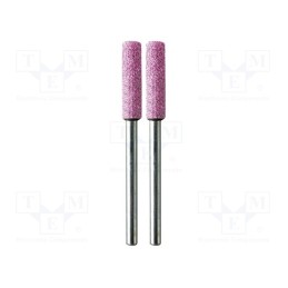 1 set x PG MINI - M.2715 - Grindingstone, Ø: 4.8mm, Ø: 3mm, Tip mat: aluminium oxide, 2pcs.