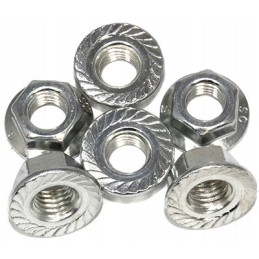 Through-flange nut for M10x1 25 spacers