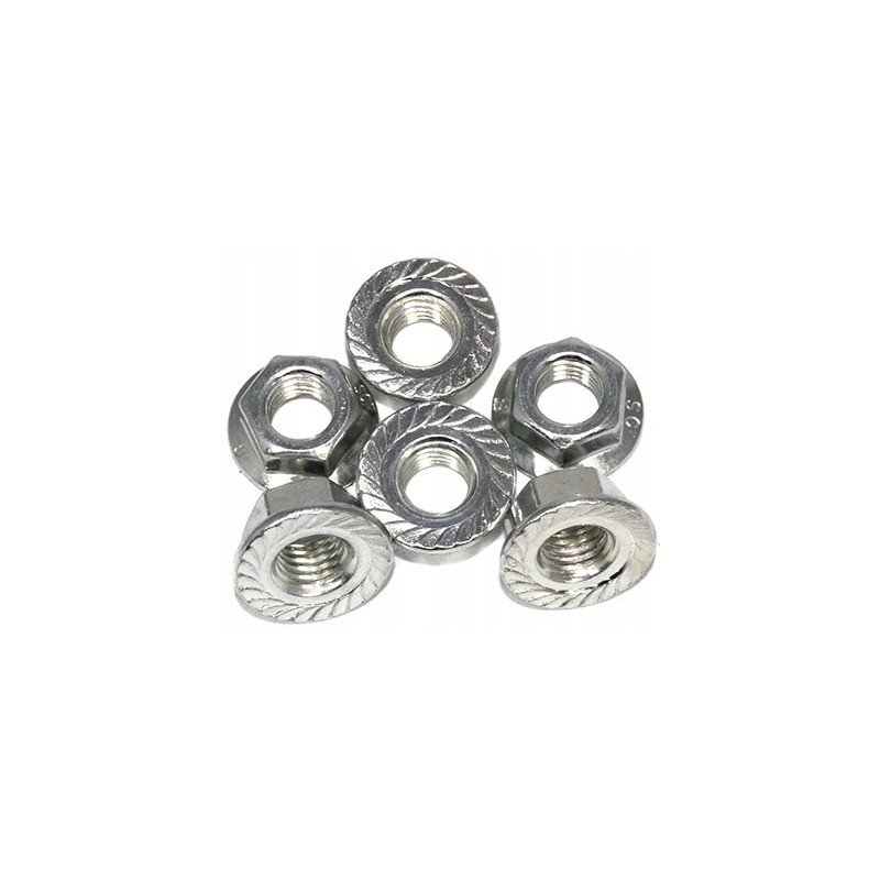 Through-flange nut for M10x1 25 spacers