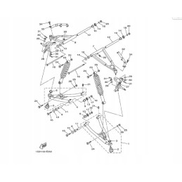 Front right lower wishbone yamaha raptor 700 2013 1pe f3580 60 00