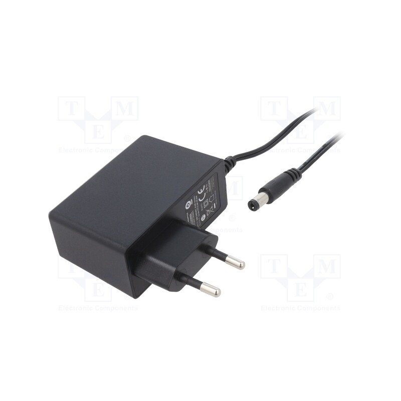 1 pcs x POS - POSC12200A - Power supply: switched-mode, plug, 12VDC, 2A, 24W, Plug: EU, 86.2%