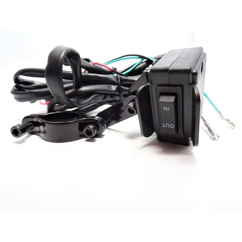 Quad atv handlebar winch switch