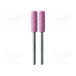 1 set x PG MINI - M.2720 - Grindingstone, Ø: 5.6mm, Ø: 3mm, Tip mat: aluminium oxide, 2pcs.