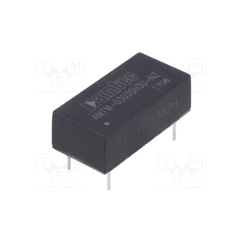 1 pcs x AIMTEC - AM1M-0303SH30-NZ - Converter: DC/DC, 1W, Uin: 2.97÷3.63V, Uout: 3.3VDC, Iout: 303mA