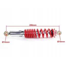 Front shock absorber atv 125 red 29 6cm fuxin