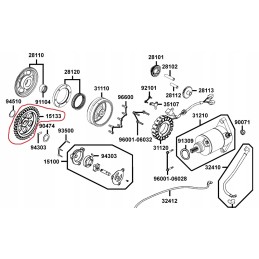 Gear oil pump kymco mxu maxxer 400 450 465