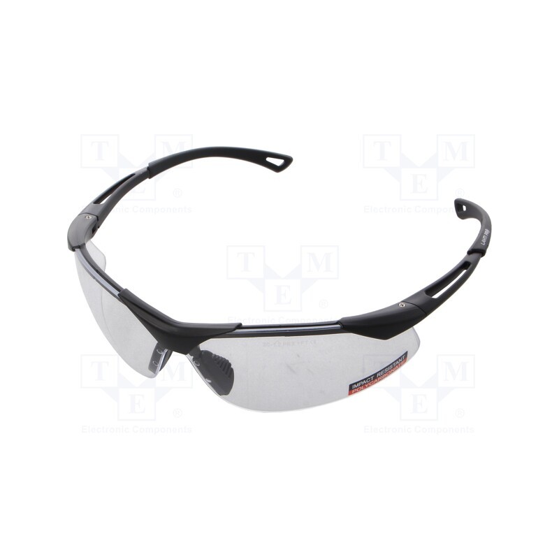 1 pcs x LAHTI PRO - L1500200 - Safety spectacles, Lens: transparent, Resistance to: UV rays