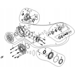 11 sprocket and drive shaft of the rear axle of cf moto 500 x5