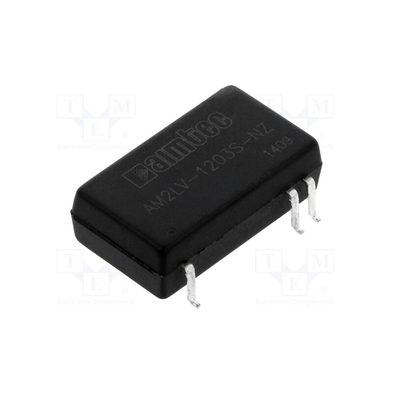 1 pcs x AIMTEC - AM2LV-1203S-NZ - Converter: DC/DC, 2W, Uin: 9÷18V, Uout: 3.3VDC, Iout: 500mA, SMD