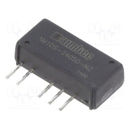 1 pcs x AIMTEC - AM1DS-2405D-NZ - Converter: DC/DC, 1W, Uin: 21.6÷26.4V, Uout: 5VDC, Uout2: -5VDC, SIP7