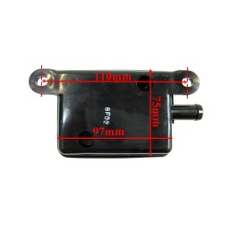 Muffler air filter atv zipp aeon 4 cross 50cc