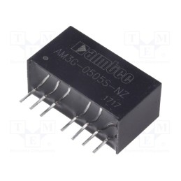 1 pcs x AIMTEC - AM3G-0505S-NZ - Converter: DC/DC, 3W, Uin: 4.5÷9V, Uout: 5VDC, Iout: 500mA, SIP8