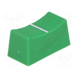 2 pcs x CLIFF - CS1 TYPE A GREEN - Knob: slider, green, 23x11x11mm, Width shaft 4mm, plastic
