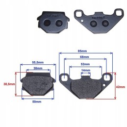Brake pads rear quad atv shineray 250 stxe