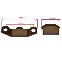 Front pads quad atv 4t 50 110 125
