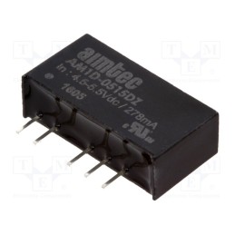 1 pcs x AIMTEC - AM1D-0515DZ - Converter: DC/DC, 1W, Uin: 4.5÷5.5V, Uout: 15VDC, Uout2: -15VDC, SIP7