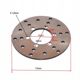 Front brake disc for quad ATV Big Fuxin 125cc
